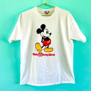Vintage Mickey Mouse Shirt 90s Single Stitch Disney World Cartoon L